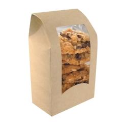 Packnwood FHC - 50Pcs - Boîte wrap carton brun à fenêtre - 95x54x152mm - marron en carton 210WRAPX_0