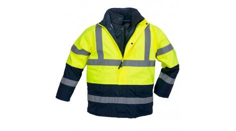 Parka 3 en 1 ROAD-WAY COVERGUARD - Haute visibilité, étanche et coupe-vent, avec bandes réfléchissantes_0