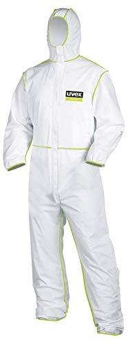 UVEX 9871014 - Combinaison de protection jetable Type 5/6 taille XXXL, étanche aux particules et antistatique_0
