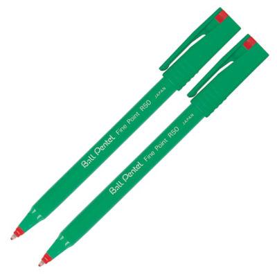 Stylos Roller Pentel R50 - Encre Fine, Vendus à L'unité Par Couleur (noir, Bleu, Rouge, Vert)
