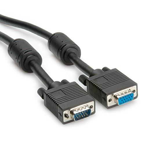ROLINE - Câble VGA avec ferrites et DDC, connecteurs HD15 M/F, 6m_0