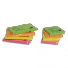 5 ETOILES BLOC REPOSITIONNABLE DE 100 FEUILLES 76 X 127MM COLORIS NÉON ASSORTIS