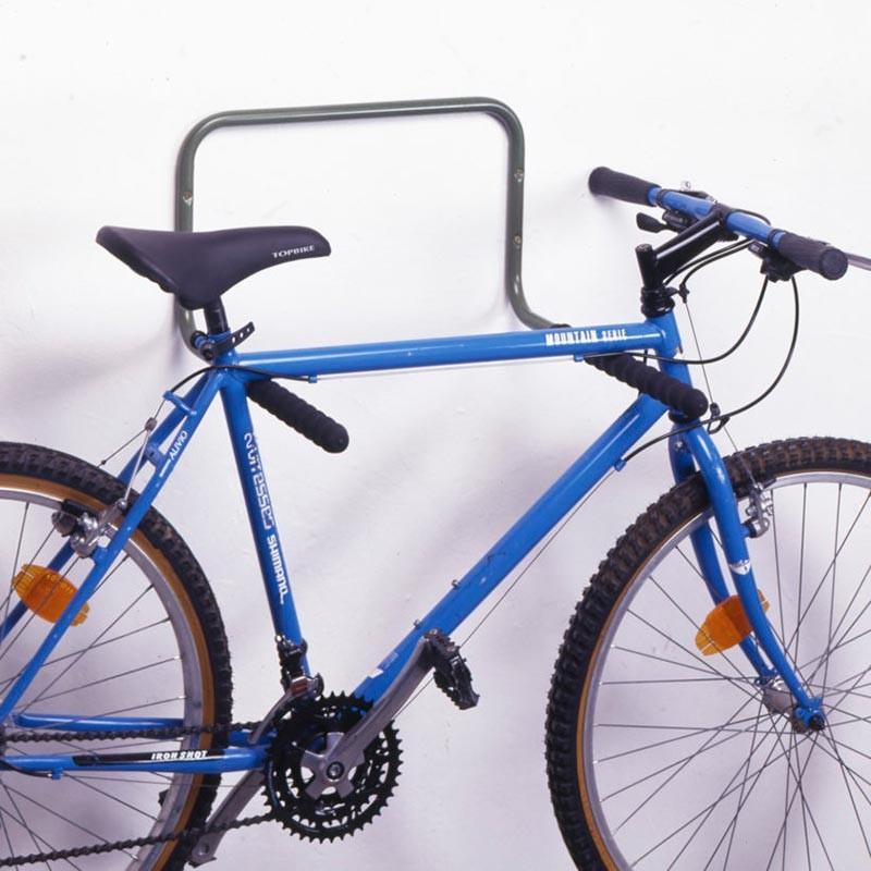 Accroche vélo mural en acier - Pour 2 vélos - Dimensions 50 x 43 cm - Finition peinture époxy_0