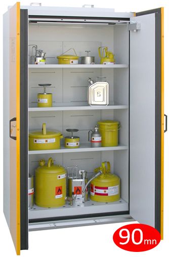 Armoire de sécurité coupe-feu 90 minutes - fermeture automatique - 193 x 90 x 60 cm_0
