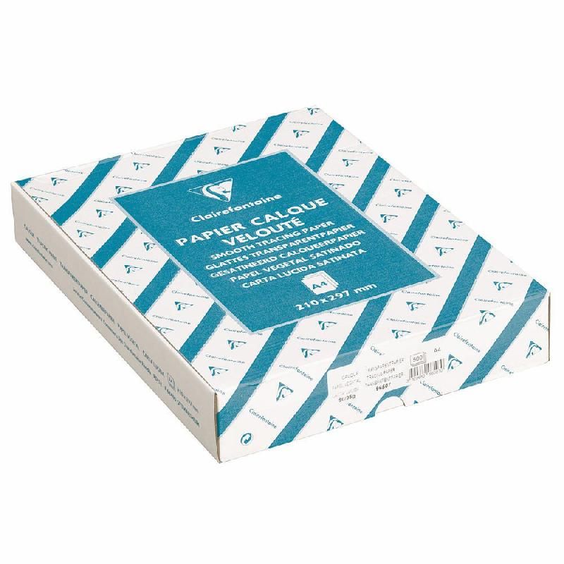 CLAIREFONTAINE PAPIER TRANSPARENT POUR TRACEUR A4 DE 95 G/M²