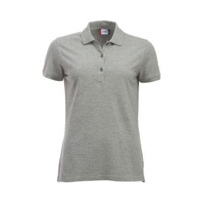 Clique polo mc femme gris chiné xxl_0