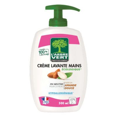 Crèmes lavantes mains L’Arbre Vert amande douce 500 ml, lot de 6_0