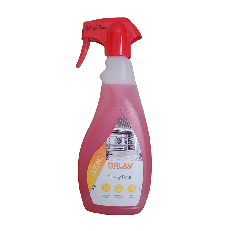 Décapant four puissant - spray 750ml - désincrustant pour graisses et dépôts carbonisés - marque ORLAV_0