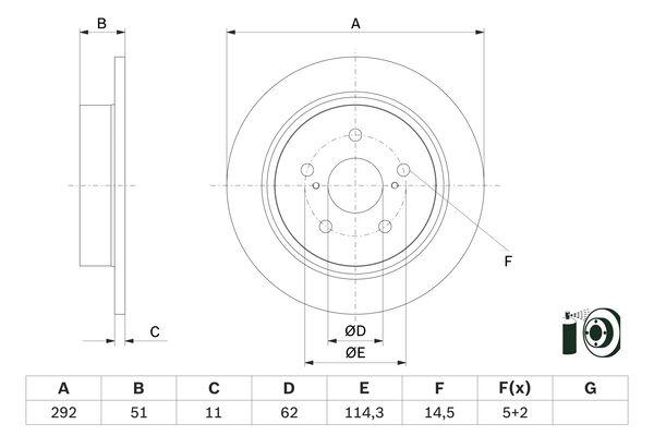 DISQUE DE FREIN BOSCH 0986479H27_0