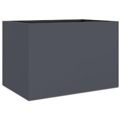 Helloshop26 - Jardinière bac lit surélevé plantes fleurs terrasse jardin 62 x 40 x 39 cm acier anthracite 02_0037752 - 3000214051208_0