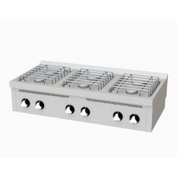 HR FAINCA - Fourneau à gaz Série 600 à poser - 6 brûleurs haute efficacité 5,5 kW - 1200x600x335 - Acier inoxydable 18/10 CB6F600S_0