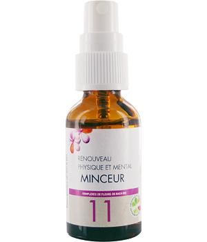 LES SENS DES FLEURS - COMPLEXE 11 MINCEUR FLEURS DE BACH SPRAY DE 20ML