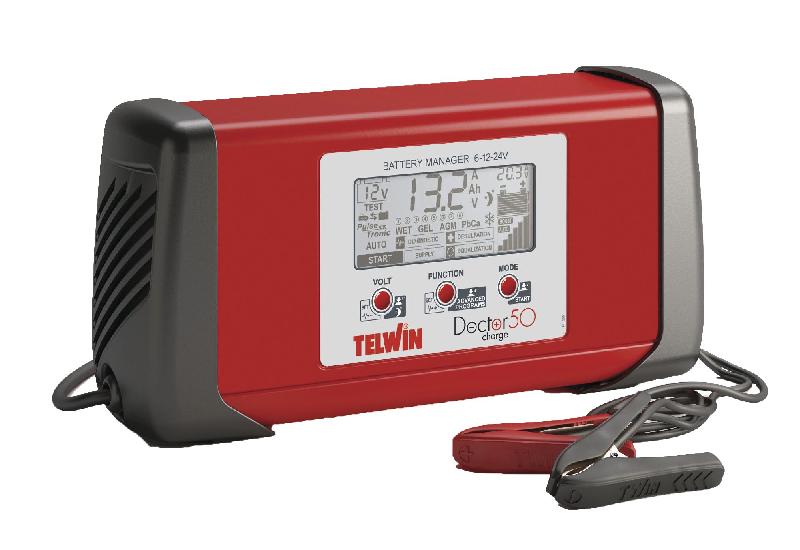 Manager de batterie chargeur d'entretien 6/12/24V 40/40/20A Telwin DOCTOR 50_0