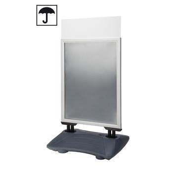 Panneau d'affichage étanche Windsign - Format A1 - Anti-pluie - Têtière personnalisable_0