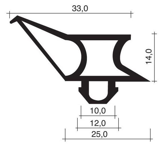 Raidisseur jpc-013 pour joint pvc de meubles frigos jpc-012g_0