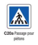 Panneau de signalisation d'indication  type c20a_0