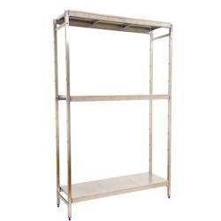 SimonRack Étagère en acier inoxyable initiel SIMONINOX 3 plateaux 2000x860x400 mm (haut x largeur x profondeur) - 8425437073472_0