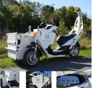 Triporteur électrique pour la collecte de déchet - utilisé par les agents municipaux - solution pour la propreté urbaine et espaces verts_1