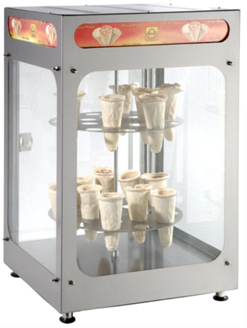 VITRINE CHAUFFANTE POUR CORNETS À PIZZA_0