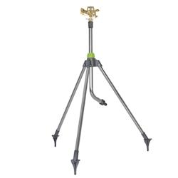 Arroseur de jardin rotatif sur trépied Alu Portée max 14 m Raccord rapide VITO - gris 5604612665777_0
