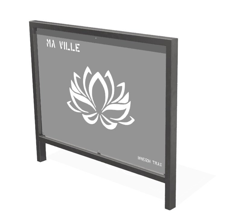 Barrière pour collectivité personnalisable en acier inoxydable - Référence BTB_0