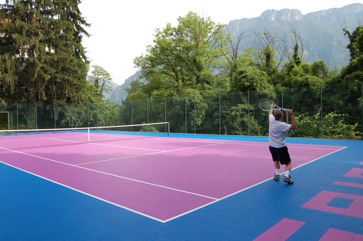Dalle extérieure pour terrain de tennis - GRIPPER TENNIS - certifiée ITF - surface rapide et coloris personnalisables_0