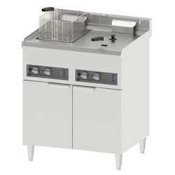 Friteuse électrique sur pieds 2 x 16 litres CFP162B Casselin - CFP162B_0