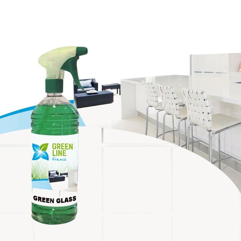 Green Glass - Référence NET-GREGLA/1/5 - Nettoyant vitres et surfaces antistatique - Effet brillant et agréé contact alimentaire_0