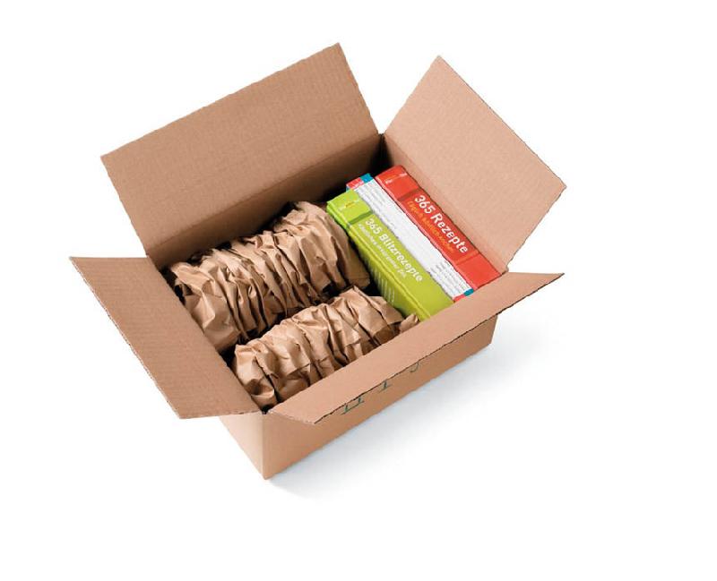 Papier froissé pour machine Chevron 3 - 252169 – 200 mm x 500 m - Kraft brun_0