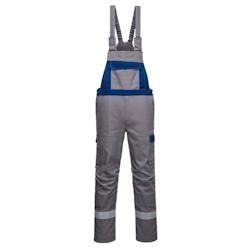 Portwest - Cotte à Bretelles anti feu bicolore BIZFLAME ULTRA Gris Taille XL - XL gris textile 5036108308743_0