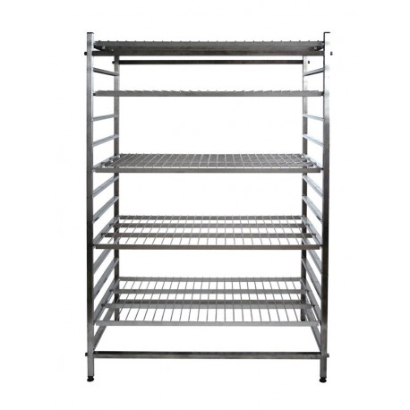 Rayonnage médical fixe en inox 18/10 - Hauteur 1700 mm - 8 dimensions disponibles_0