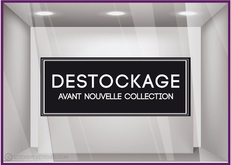 Sv258l57 x h22 - Adhésif pour vitrine - Stickers vitrines - Destockage - Dimensions 57 x 22 cm_0