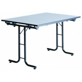 Table rectangle Olbia - pliante et empilable - plateau mélaminé résistant - hauteur 76 cm - plusieurs coloris_0