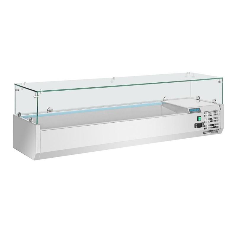 Vitrine réfrigérée à ingrédients 5x gn 1/3 et 1x gn 1/2 série g - GD876_0