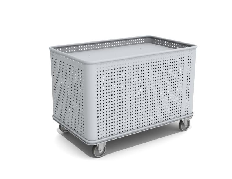 Bac aluminium à fond mobile 1030 - caisson perforé - volume utile 330L - dimensions 1030x630x800 mm_0