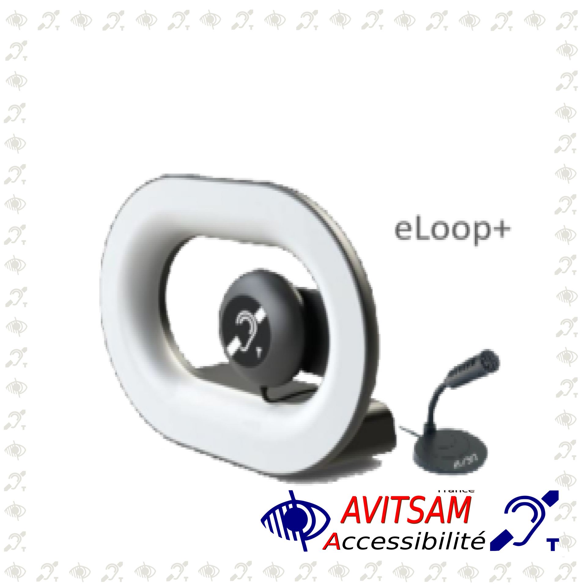 Boucle magnétique portative eLoop - Opus - Accessibilité auditive - Surface 1m² - Norme 60118-4_0