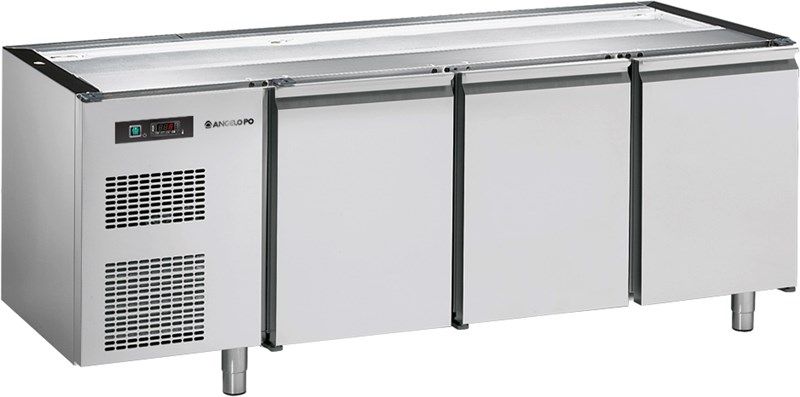 BPZ25 - Table à pizza réfrigérée - Angelo Po - 140 kg - 3 compartiments sans dessus_0