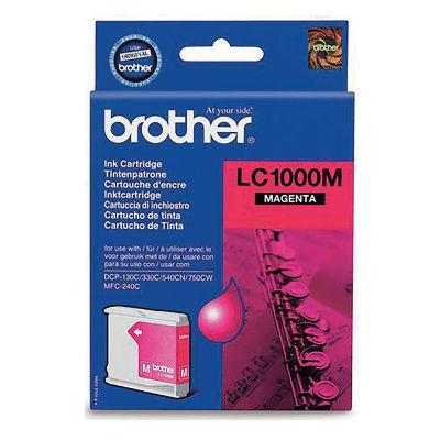Cartouche Brother LC1000M magenta pour imprimantes jet d'encre_0