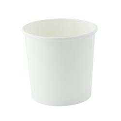 ECOLOMIQUE - 50 Pcs - Pot carton blanc 350 ml - Diam: 9 cm, Hauteur: 8,5 cm, Chaud/Froid - ECO210SOUP12 - blanc en carton ECO210SOUP12_0