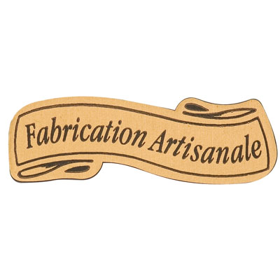 40 étiquettes autocollantes "Fabrication Artisanale".