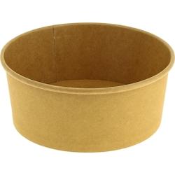 Firplast Saladier kraft brun et PE rond 900mL d.180mm (x300) - marron 3760059541622_0