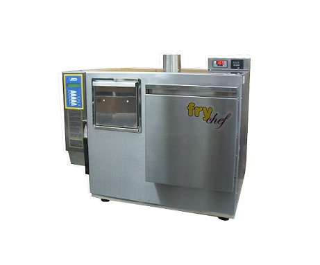 Friteuse automatique  à gauche et manuel à droite pour la préparation des produits frais et surgelés - FRY CHEF FD8_0