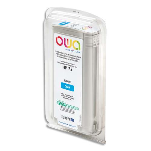 Owa cartouche compatible jet d'encre remanufacturée cyan hp 72 / c 9371 a b45114ow_0