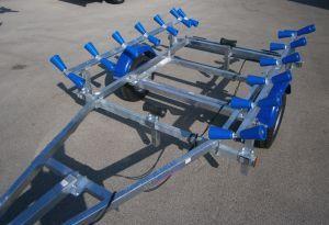 Remorque porte-bateau pneumatique SW265PN12 - 500 kg PTC - Rampe de rouleaux - R13_0