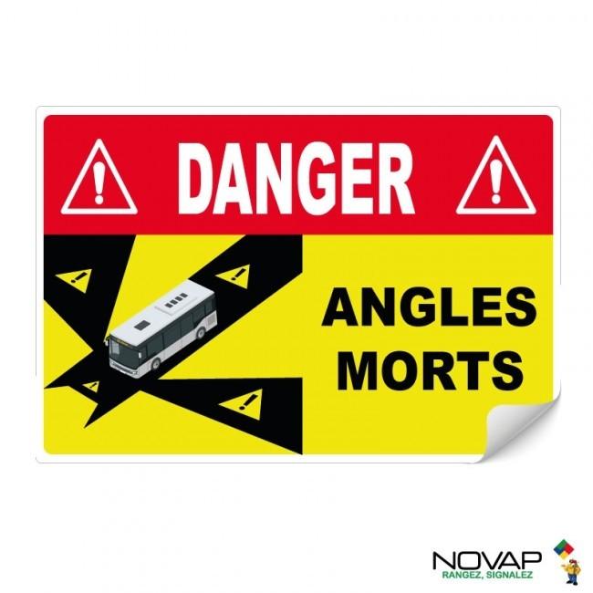 Panneaux adhésifs hautes visibilités marquage obligatoire angles morts pour bus - ADHVPNG-NV06/BDAM_0