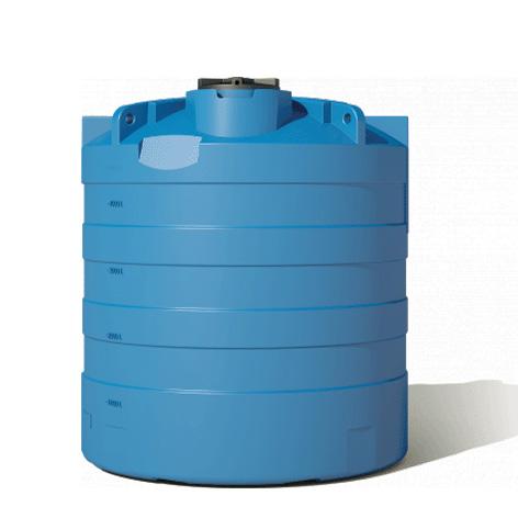 Réservoir rotomoulé en polyéthylène - 5 000L aérien - Cuve de stockage alimentaire avec vanne DN 50_0