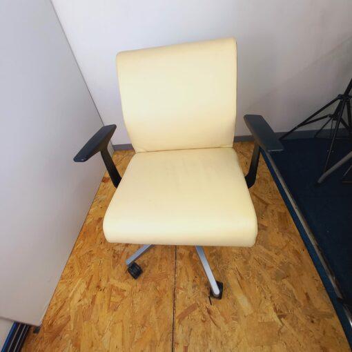 Steelcase Think - Chaise d'occasion - Ergonomique avec système de flexion et basculement - Hauteur réglable - Couleur beige_0