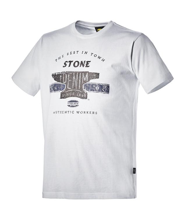 Tee-shirt de travail graphic denim à manches courtes blanc txl - diadora spa - 702.171200.Xl 20002 - 649737_0