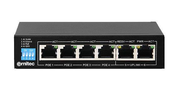 Switch Gigabit PoE à 4 ports - Ernitec Electra-T04_0