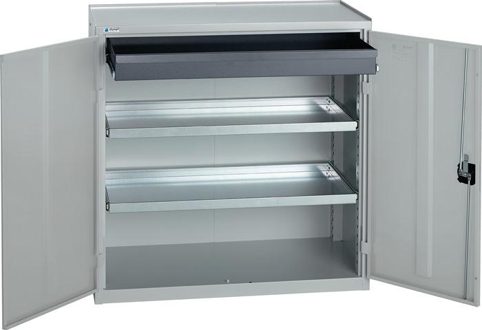 Armoire outillage/Servante de machine H1000xl1000xP500 mm 1 tiroir, 2 fonds gris clair, RAL 7035/gris clair,RAL 7035 STUMPF_0